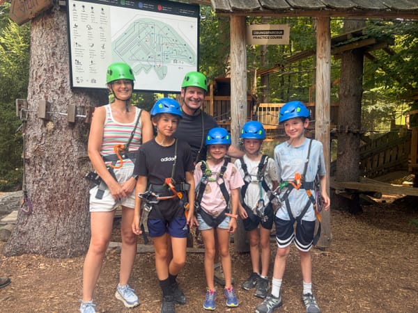 Day 44 - Tarzan Swings, Tightropes, and 10-Meter Drops